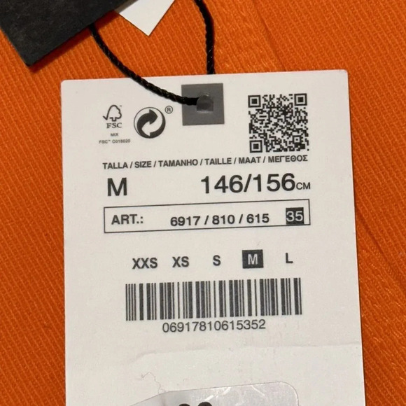 ZARA Kids | Orange | STRAIGHT LEG JEANS - Picture 5 of 6